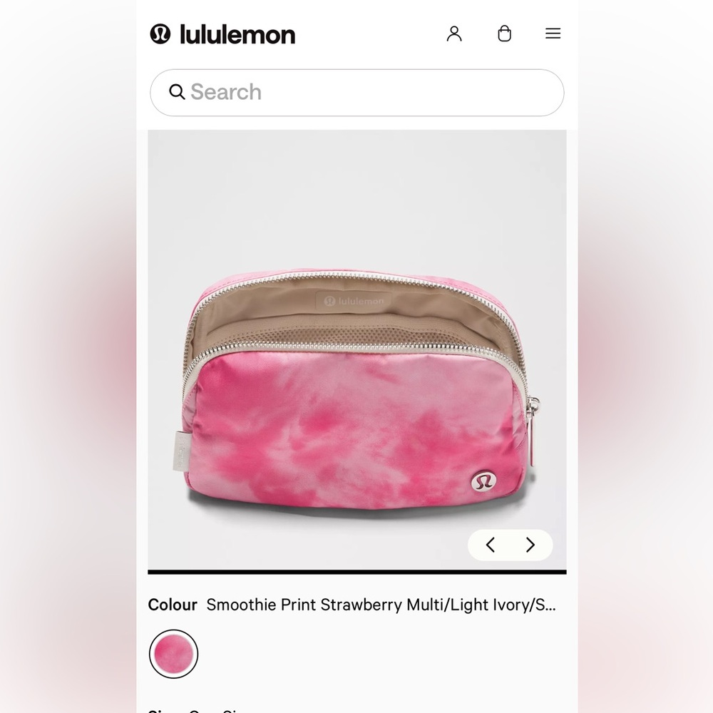 Lululemon NWT Everywhere Belt Bag NWT Strawberry Smoothie